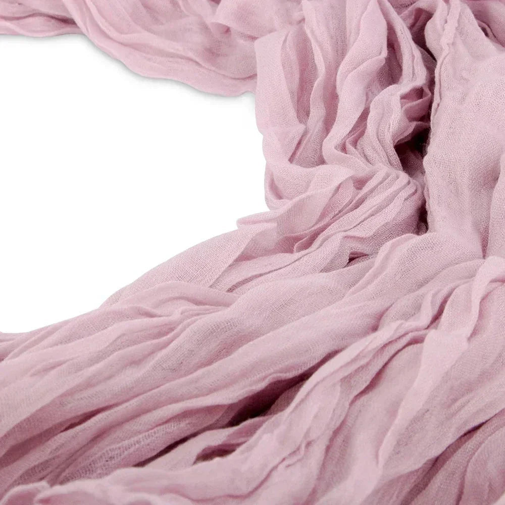 BlushGauze™ – Elegante Tischläufer aus Baumwoll-Cheesecloth | Set aus 10 Stück