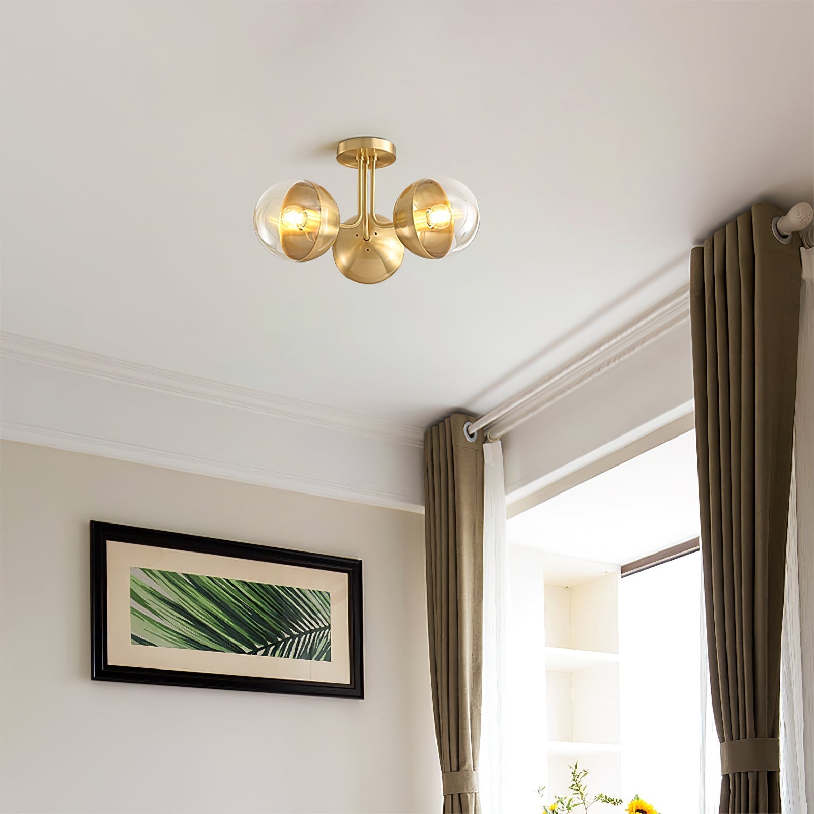 OpulentBrass™ Deckenleuchte – Designer Kronleuchter aus Glas & Metall im Industrial-Look