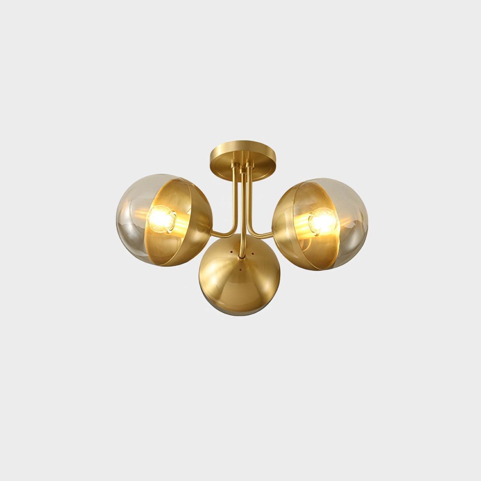 OpulentBrass™ Deckenleuchte – Designer Kronleuchter aus Glas & Metall im Industrial-Look