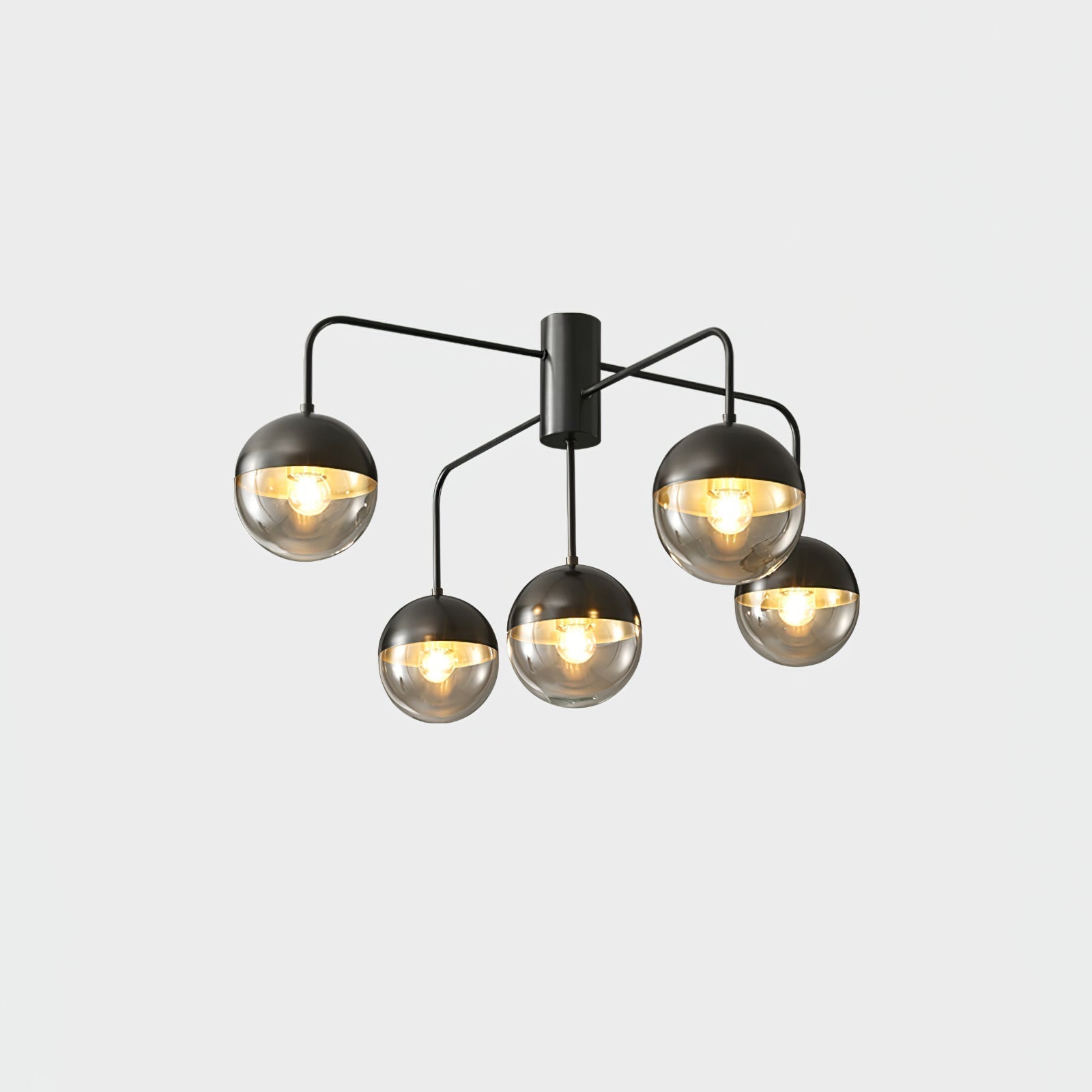 OpulentBrass™ Deckenleuchte – Designer Kronleuchter aus Glas & Metall im Industrial-Look