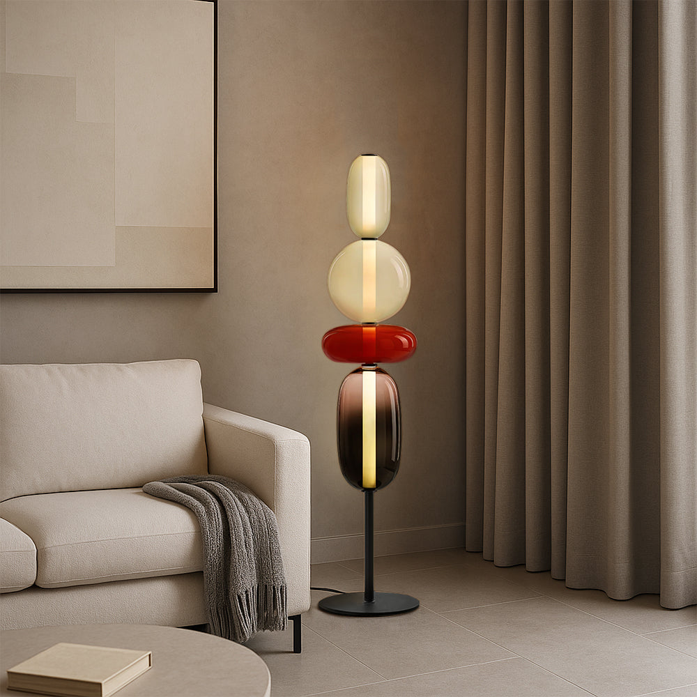 Evlon™ Candied Style Floor Lamp – Moderne Design-Stehlampe mit warmem LED-Licht