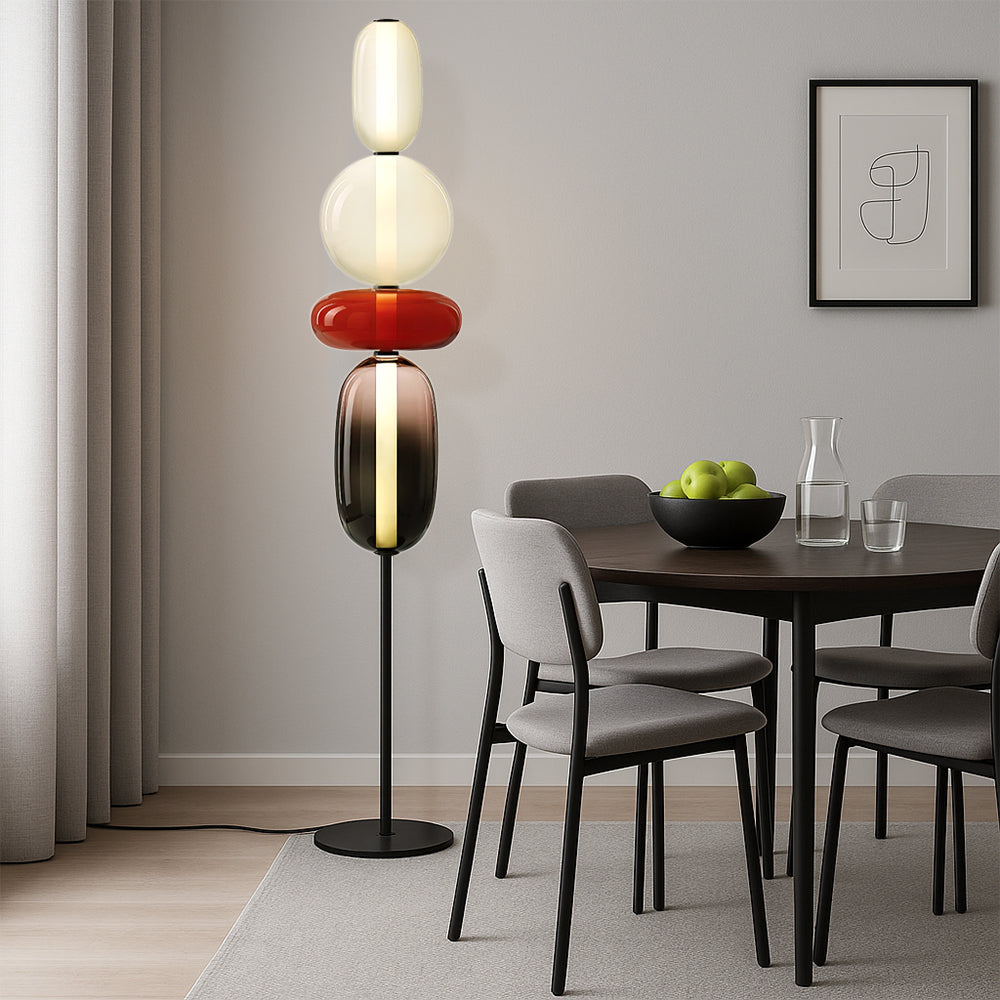 Evlon™ Candied Style Floor Lamp – Moderne Design-Stehlampe mit warmem LED-Licht