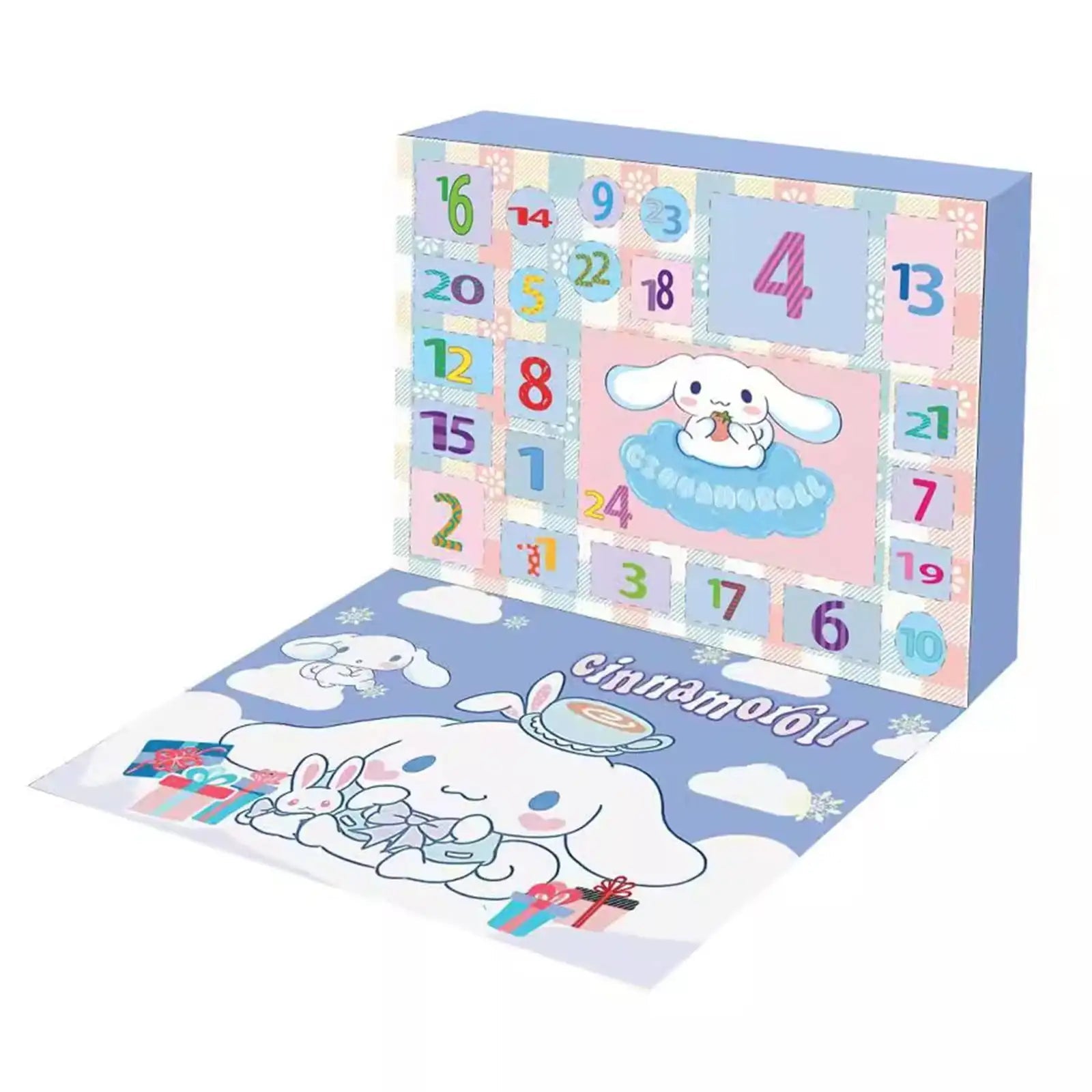 CinnaMagic™ – Interaktiver Kawaii Adventskalender für Kinder | 24 Überraschungen mit Cinnamoroll-Figuren & Schlüsselanhängern