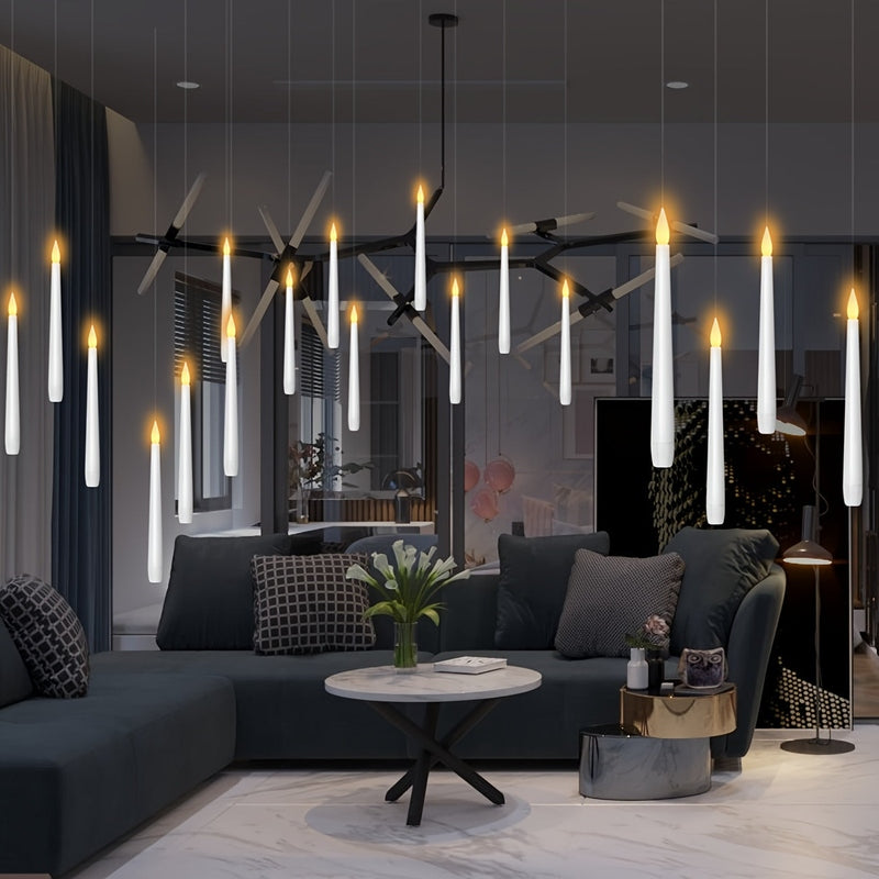 SereneLights™ LED Floating Candles – Schwebende LED-Kerzen mit Fernbedienung (12-teiliges Set)