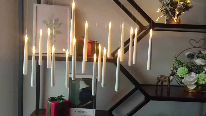 SereneLights™ LED Floating Candles – Schwebende LED-Kerzen mit Fernbedienung (12-teiliges Set)