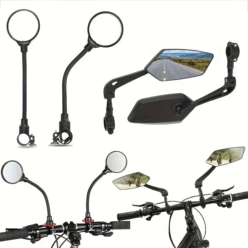 SafeView™ – 2er Set HD Fahrrad-Rückspiegel | 360° verstellbar für maximale Sicherheit