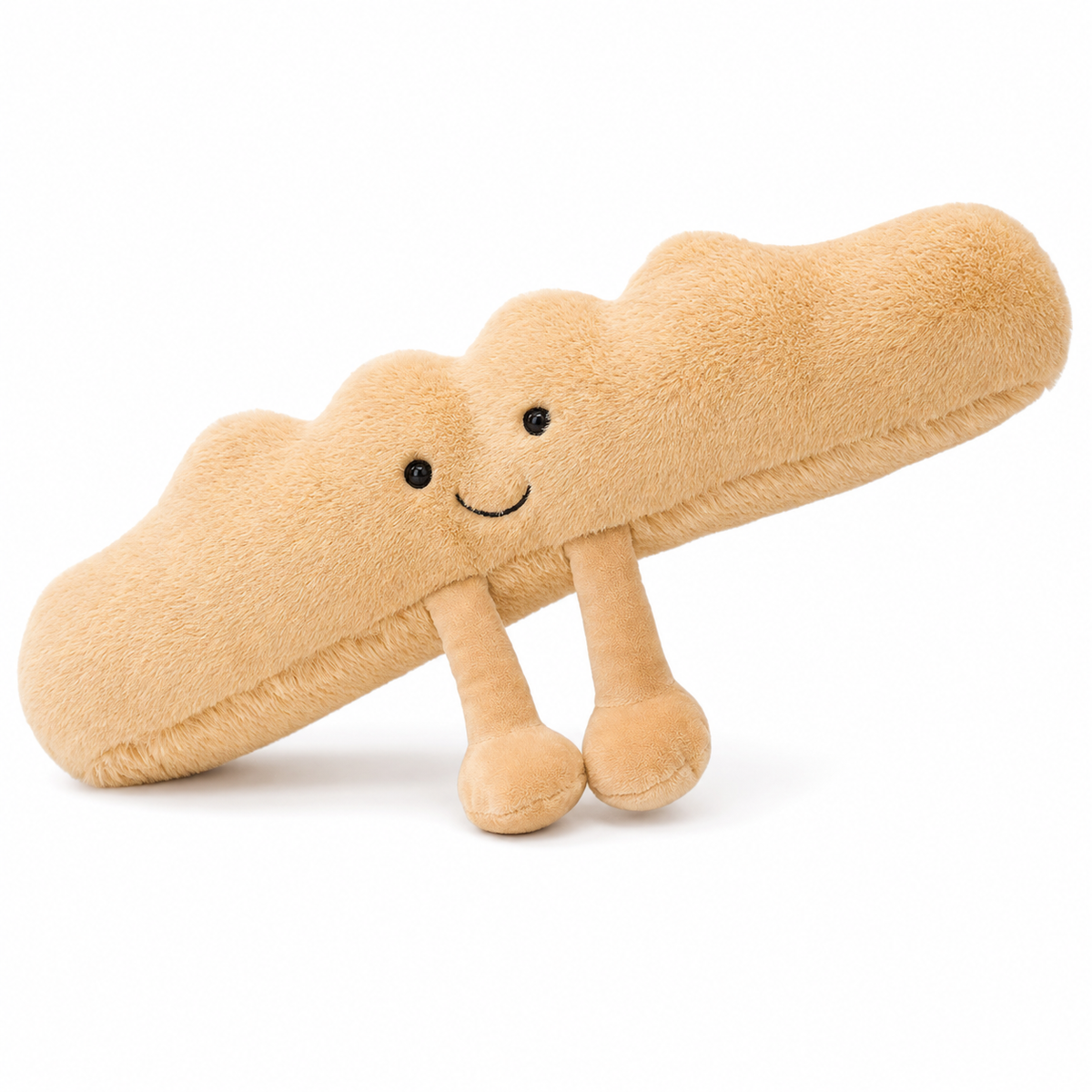 CroissantCuddle™ Brezel Plüsch Spielzeug – Weiches Kuscheltier aus Premium Stoff, Braun & Creme