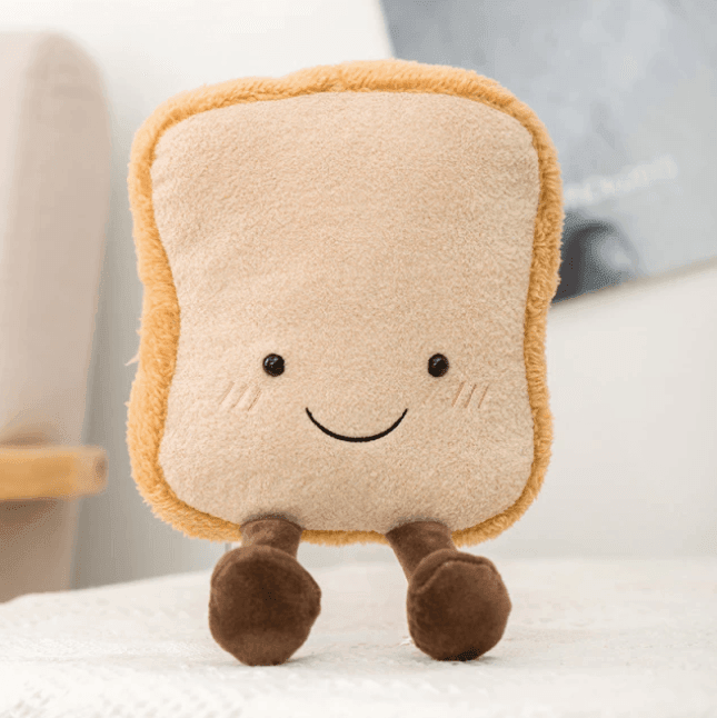 CroissantCuddle™ Brezel Plüsch Spielzeug – Weiches Kuscheltier aus Premium Stoff, Braun & Creme