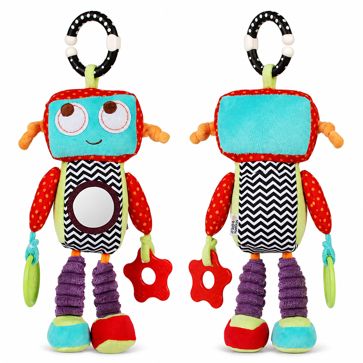 CyberTeddy™ – Weicher Roboter-Plüschfreund | Kuscheliges Stoffspielzeug für Kinder & Erwachsene (30 cm)