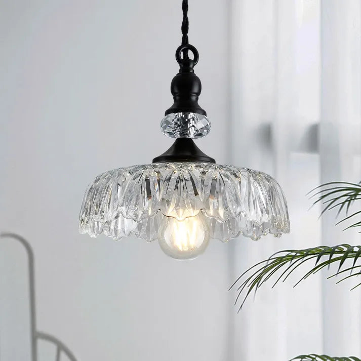 LustreCove™ Pendelleuchte – Klassische Glas-Hängelampe im Retro-Design für Küche & Essbereich (E27)