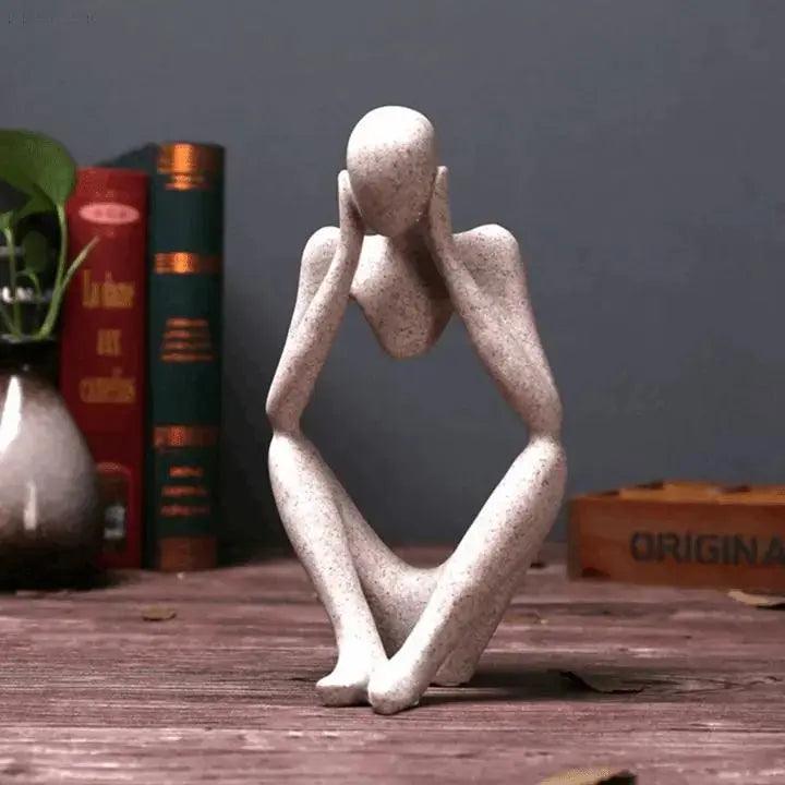 SoulSculpt™ – Abstrakte Denker-Skulptur als moderne Kunstfigur