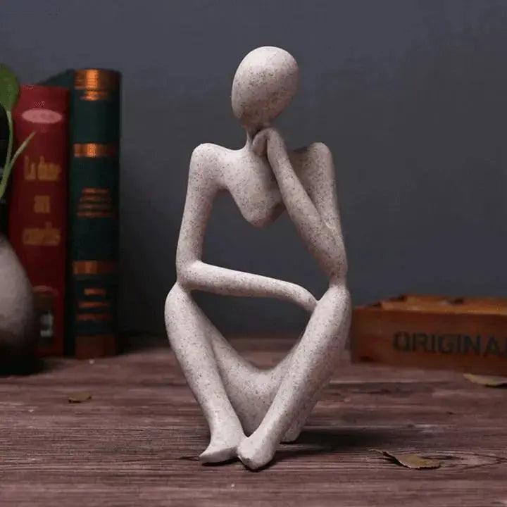 SoulSculpt™ – Abstrakte Denker-Skulptur als moderne Kunstfigur