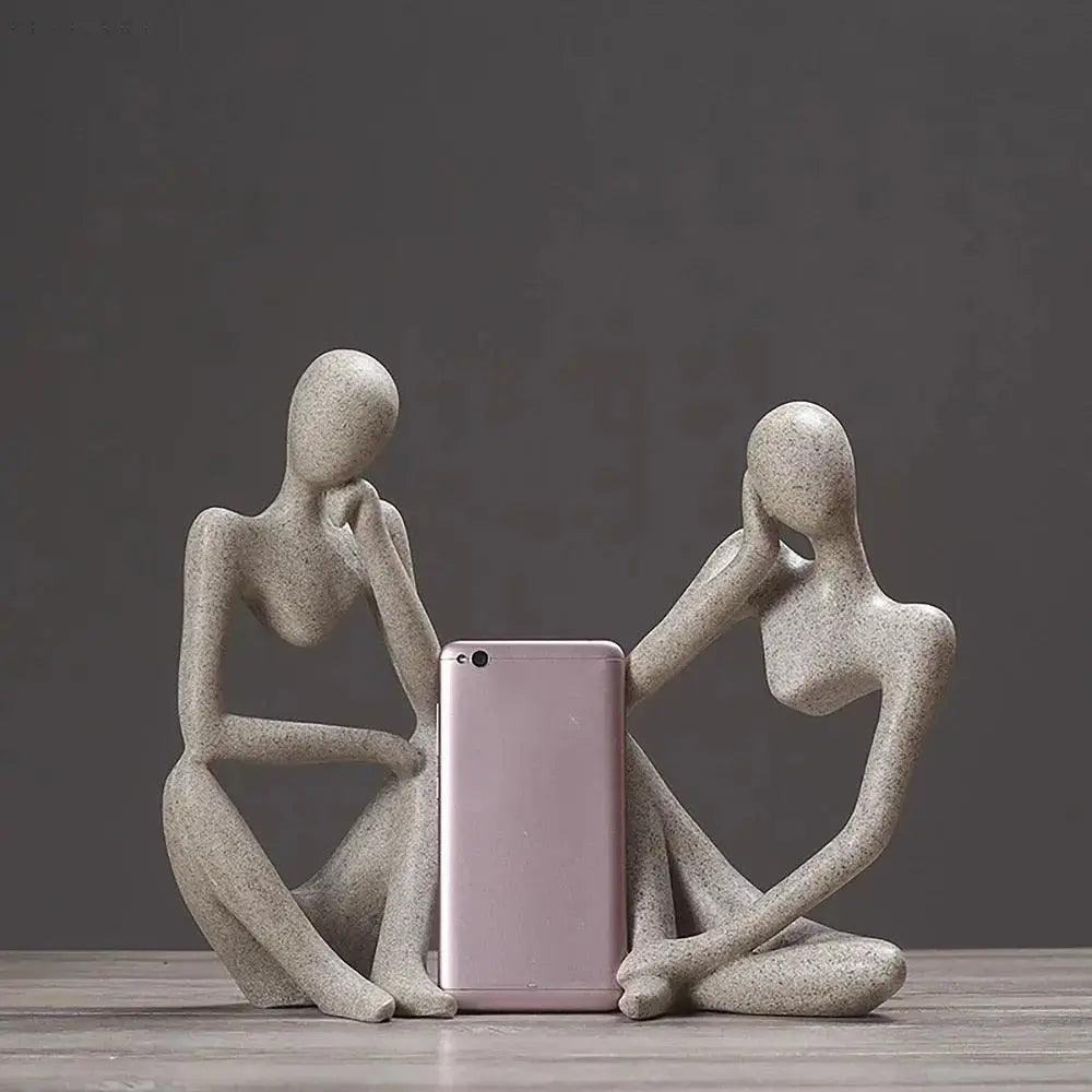 SoulSculpt™ – Abstrakte Denker-Skulptur als moderne Kunstfigur