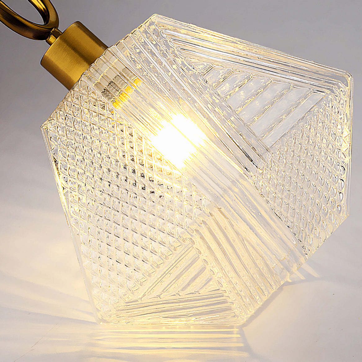 CrystalFlare™ Deckenleuchte – Elegante Art-Deco Designlampe aus Messing & Glas