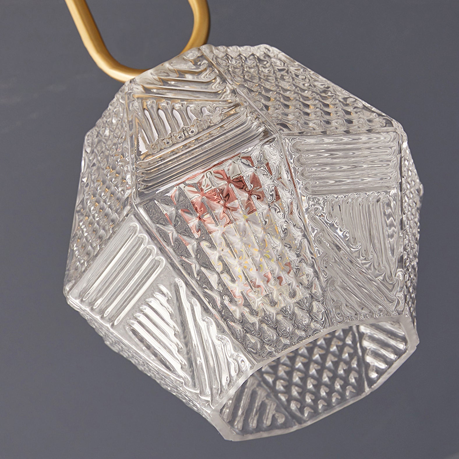 CrystalFlare™ Deckenleuchte – Elegante Art-Deco Designlampe aus Messing & Glas