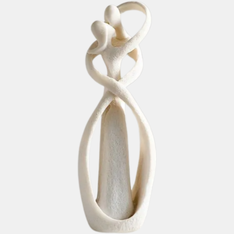 ElysianArt™ – Abstrakte Liebes-Skulptur | Zeitlose Kunst für stilvolle Wohnräume
