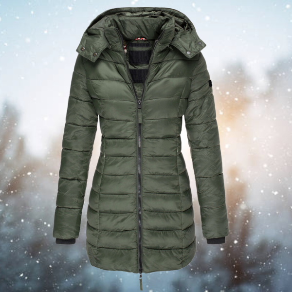 Galadriel™ – Damen Steppjacke mit Kapuze | Warme Winterjacke mit Isolierung & Stilvollem Design