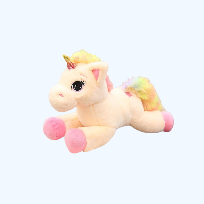 EnchantedDream™ 80 cm Einhorn Plüschfigur – Buntes Kuschel-Einhorn für Kinder, Weiches Plüsch & PP-Baumwolle