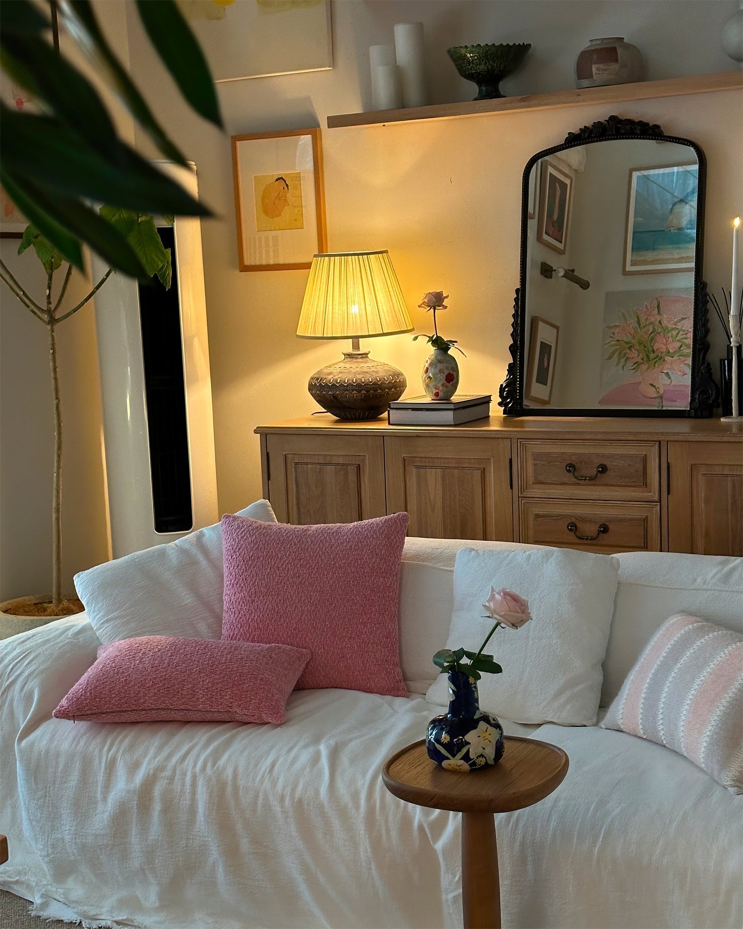 CeramiGlow™ Tischlampe – Elegante Keramik-Tischlampe mit Stoffschirm