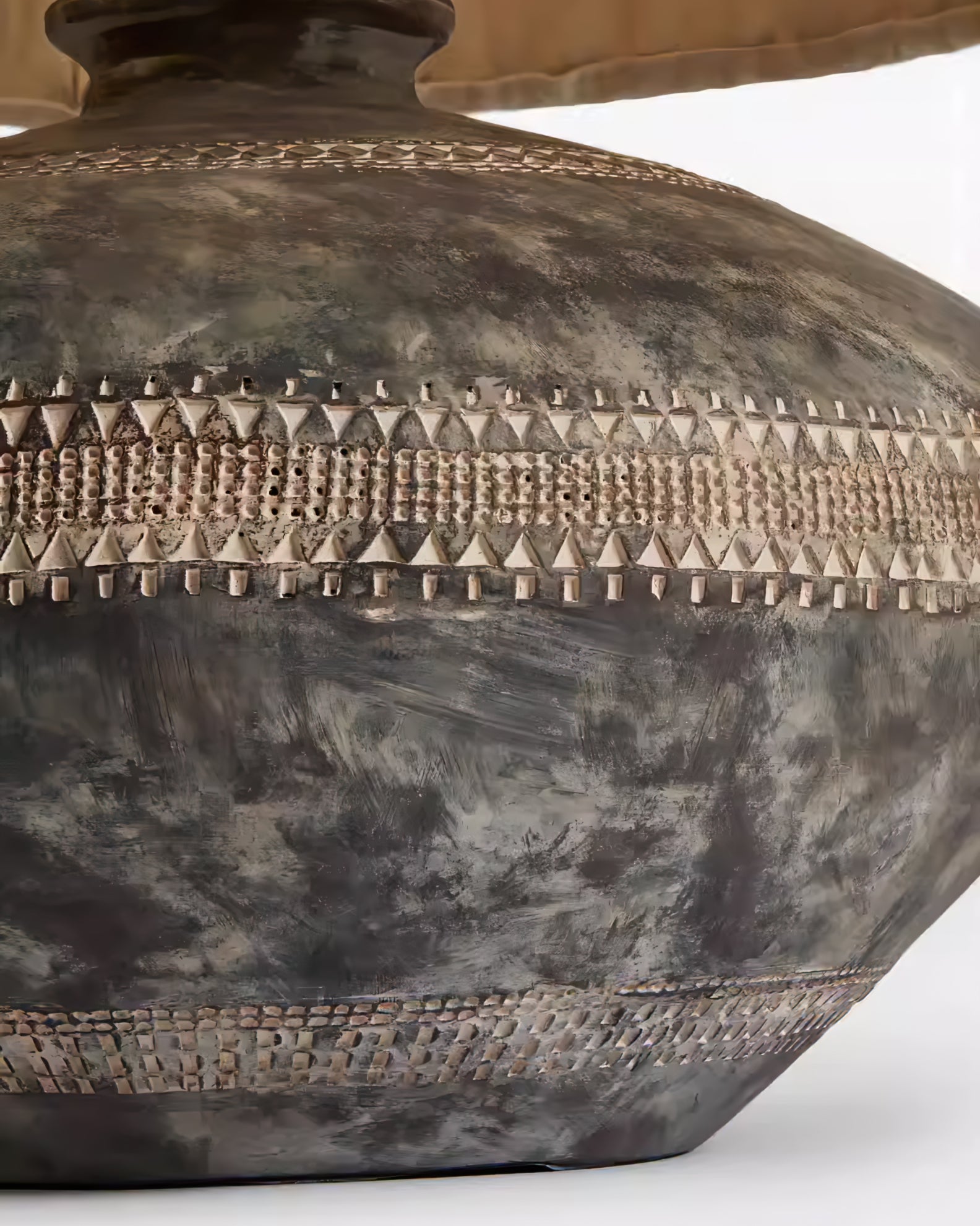 CeramiGlow™ Tischlampe – Elegante Keramik-Tischlampe mit Stoffschirm