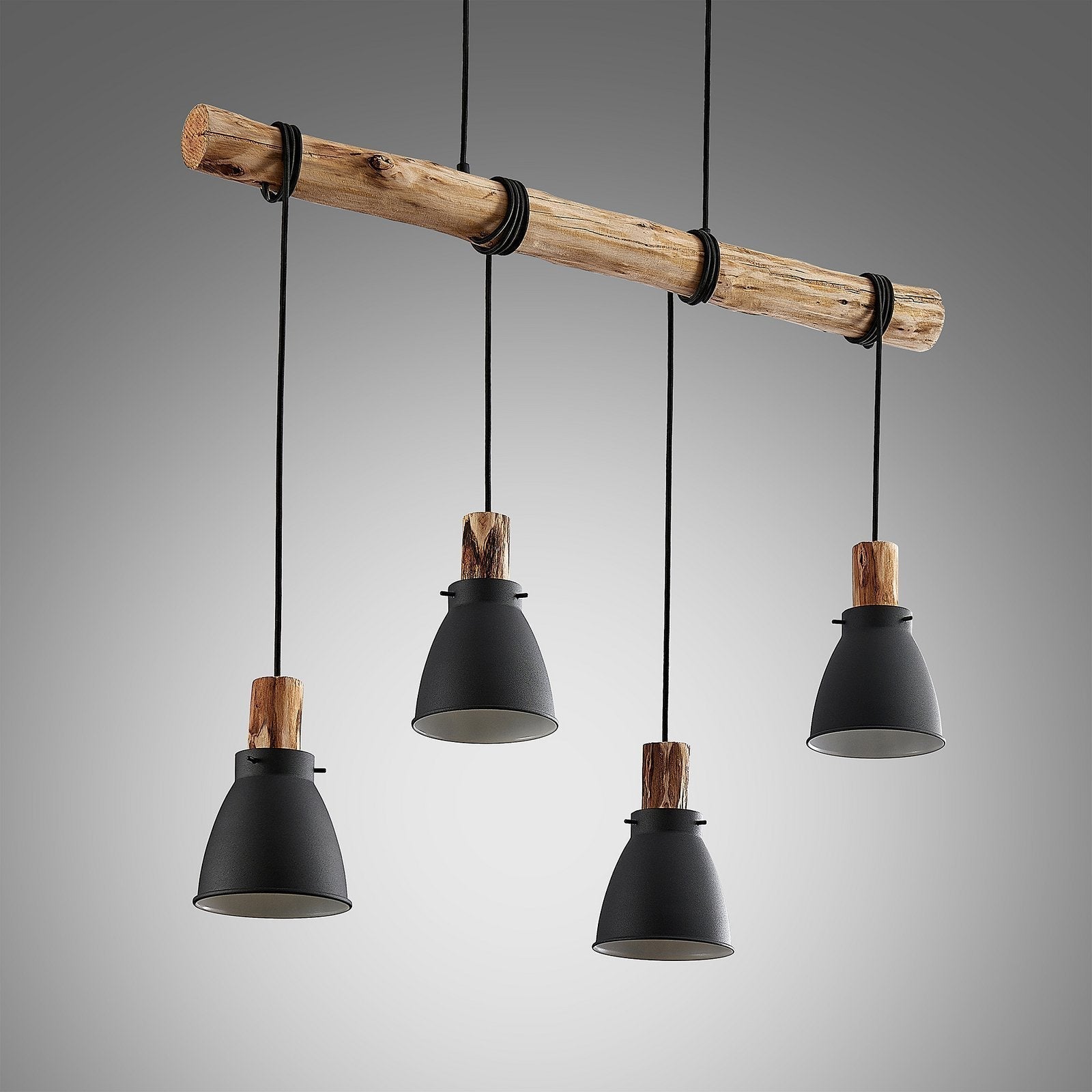 EucalyptusGlow™ – Rustikale Pendelleuchte aus Holz & Metall für Esszimmer & Küche