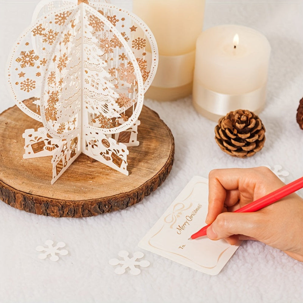 FestivaTree™ – Elegante 3D Pop-Up Weihnachtskarte mit beeindruckendem Tannenbaum-Design