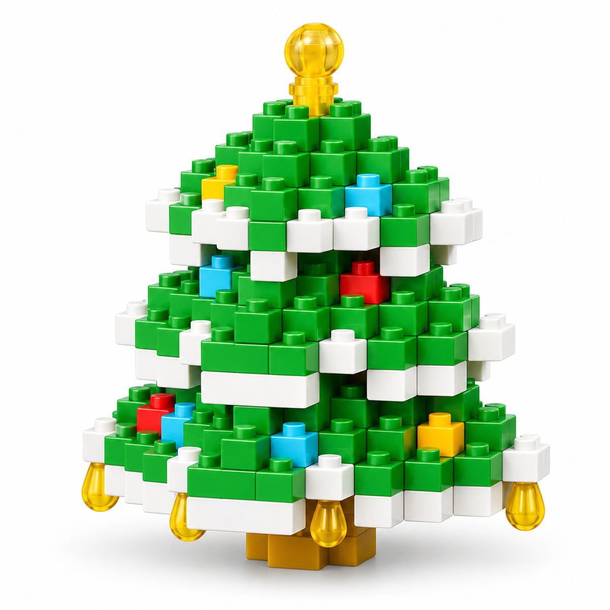 FestiveBlocks™ Mini Baustein Set – Weihnachtliches Konstruktionsspielzeug mit Santa, Baum & Schlitten | ABS Mini-Bausteine ab 6 Jahren