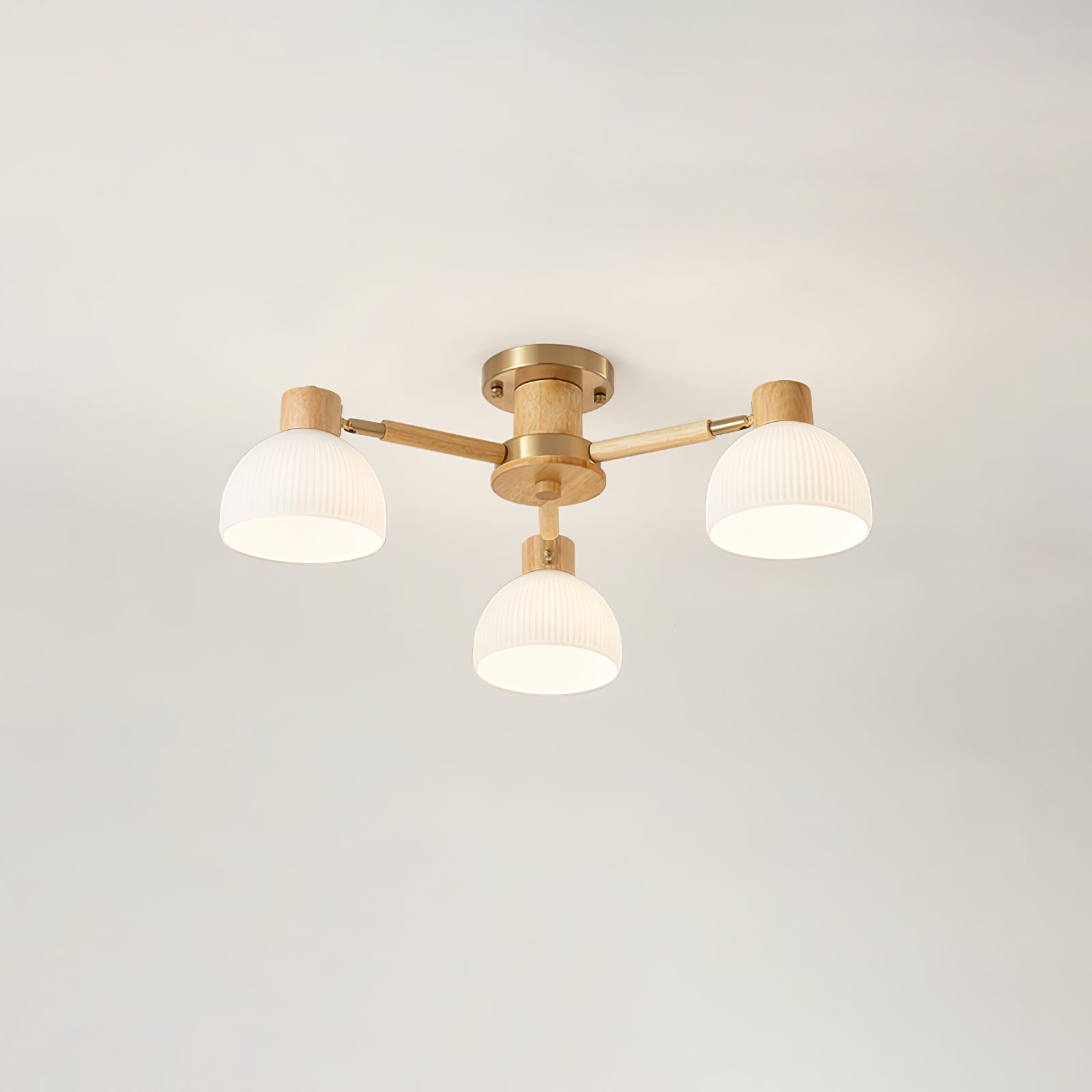 IgniteFlare™ Deckenleuchte – Industrieller Holz-Glas Kronleuchter mit warmem Licht