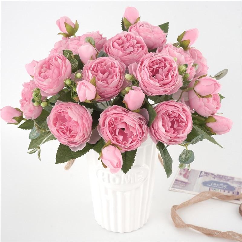 FloralVista™ – Eleganter künstlicher Pfingstrosenstrauß für stilvolle Dekoration