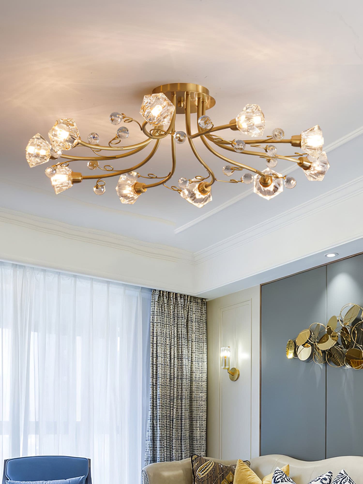 FloralBeam™ Deckenleuchte – Elegante Blumen-Deckenlampe mit warmem Licht (G9 LED)