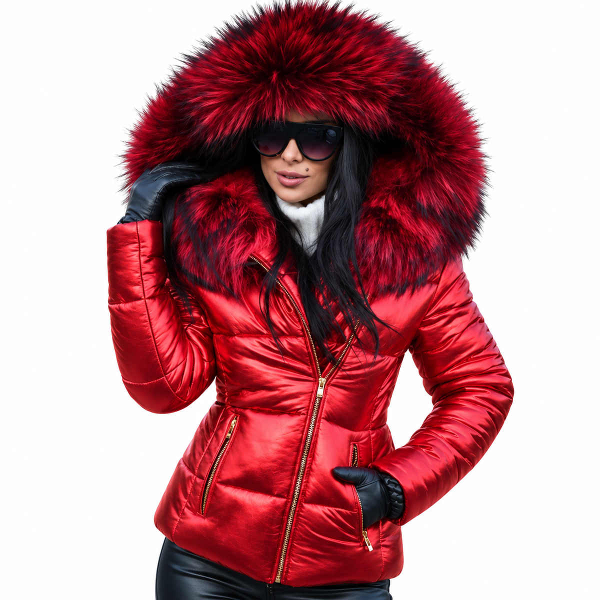 Arctica™ – Damen Steppjacke mit Kunstfellkapuze | Wärmend, Elegant & Schlank Geschnitten für den Winter