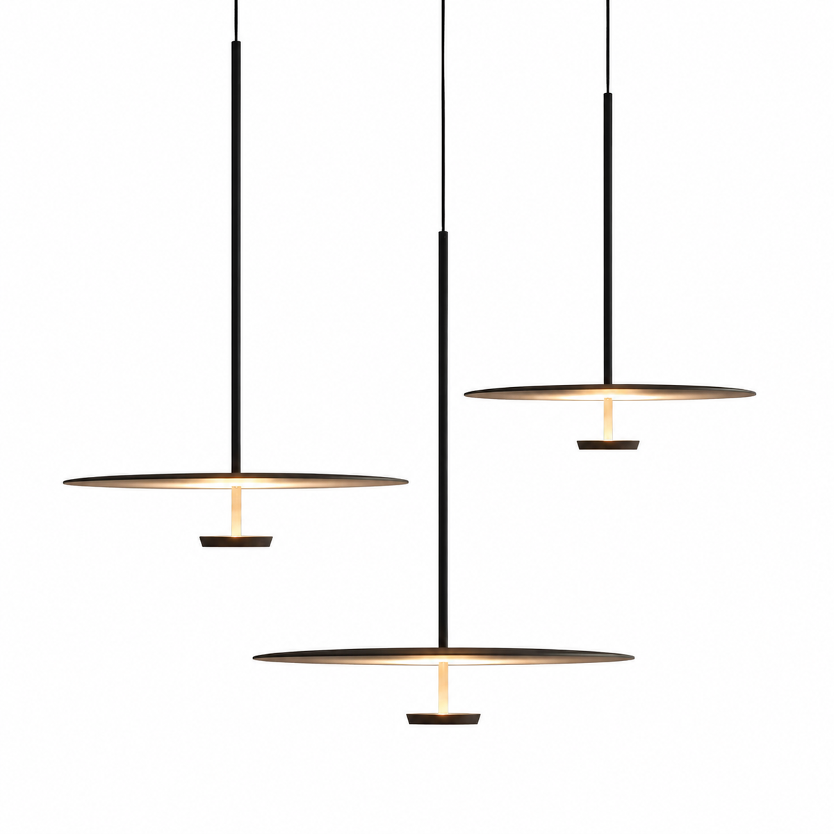 GlowCurve™ Moderne Bogen-Pendelleuchte – LED-Ringlampe in 30/50 cm | Minimalistisches Design - Less Goods