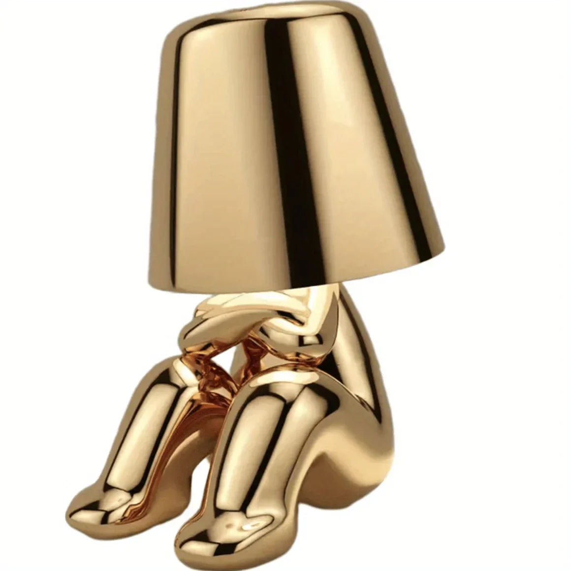 GoldenGrace™ Skulptur-Tischlampe Gold – Elegante LED Designlampe für Wohnzimmer & Büro