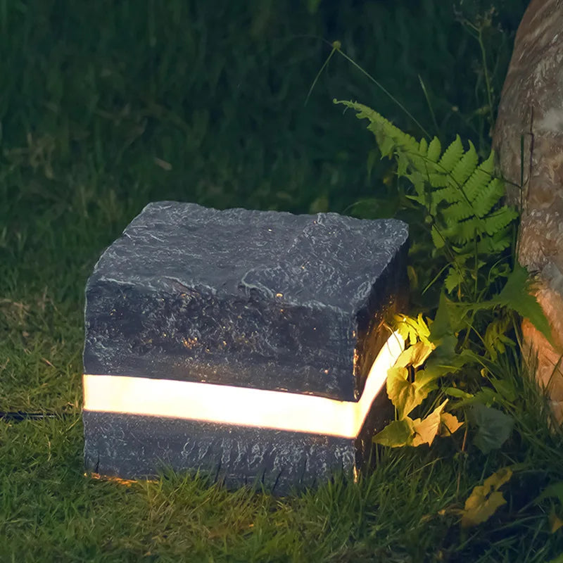 StoneLux™ Modern LED Square Lawn Lamp – Quadratische Garten-Bodenleuchte IP65