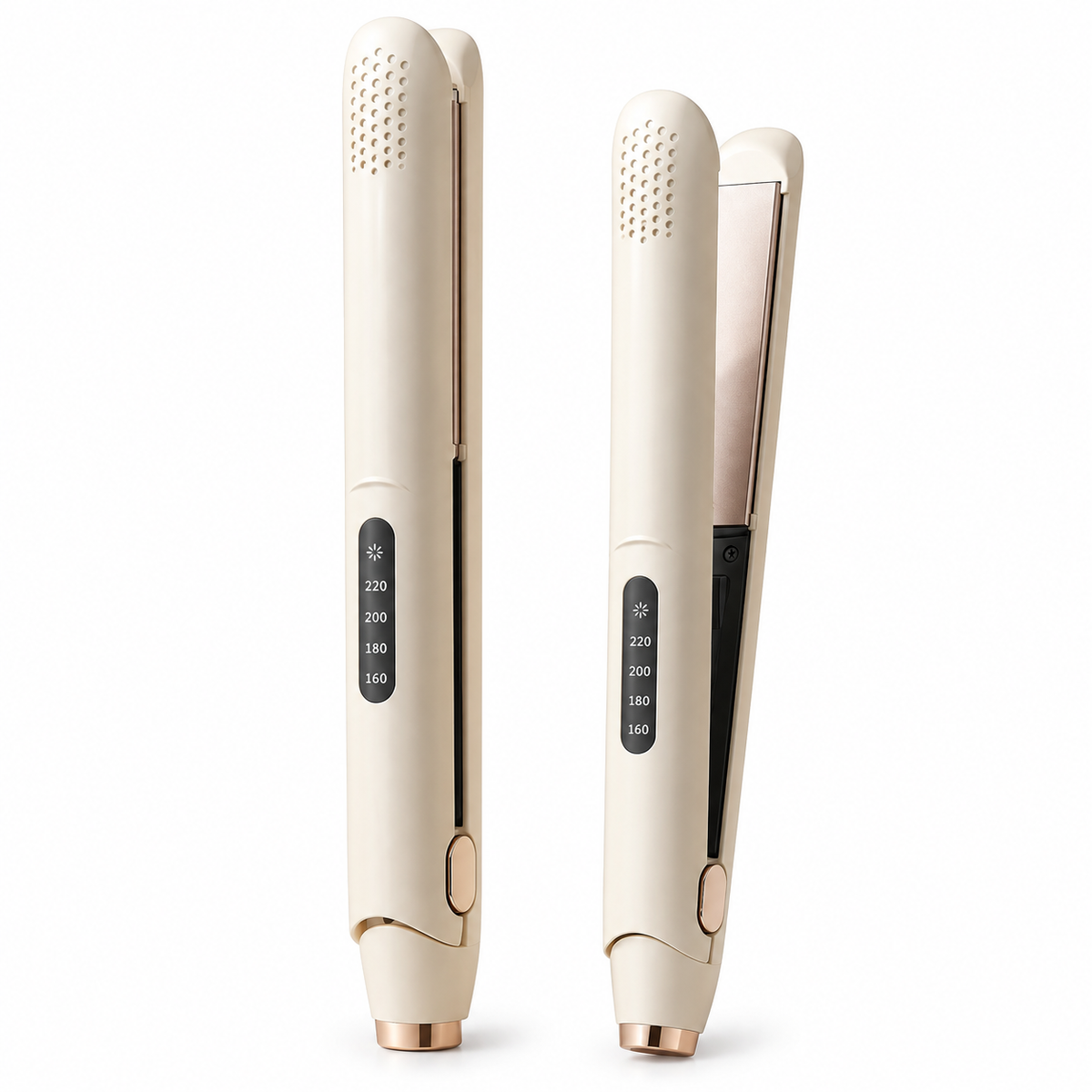 HairLuxe™ 2-in-1 Ionic Ceramic Straightener – Haar­glätter & Lockenstyler | Anti-Frizz, 10s Heat-Up - Less Goods