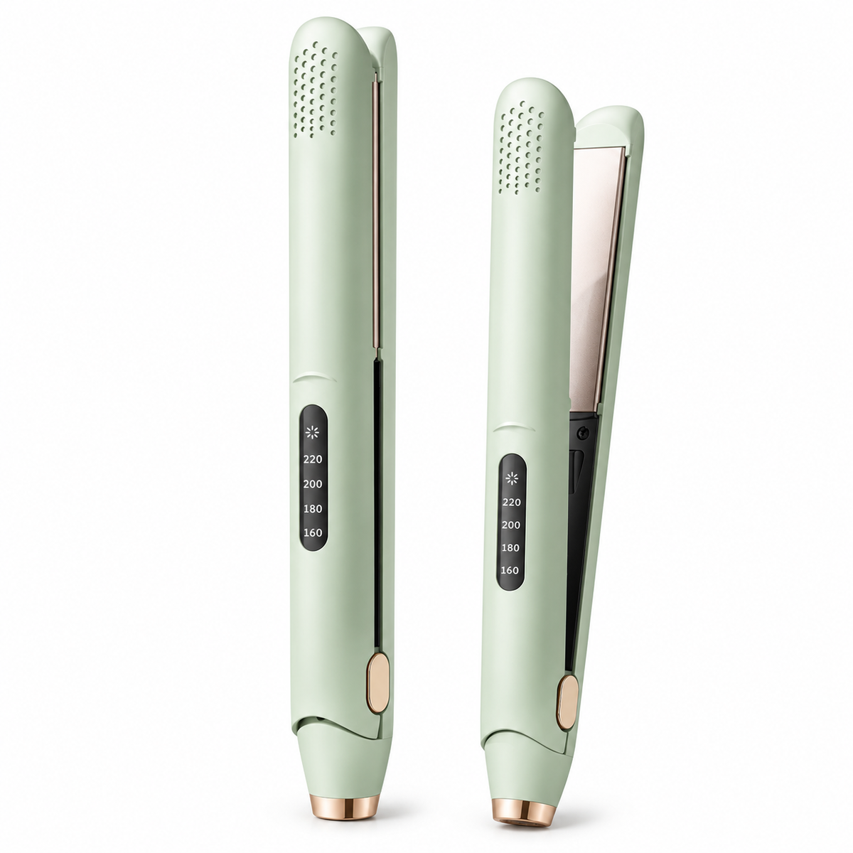 HairLuxe™ 2-in-1 Ionic Ceramic Straightener – Haar­glätter & Lockenstyler | Anti-Frizz, 10s Heat-Up - Less Goods