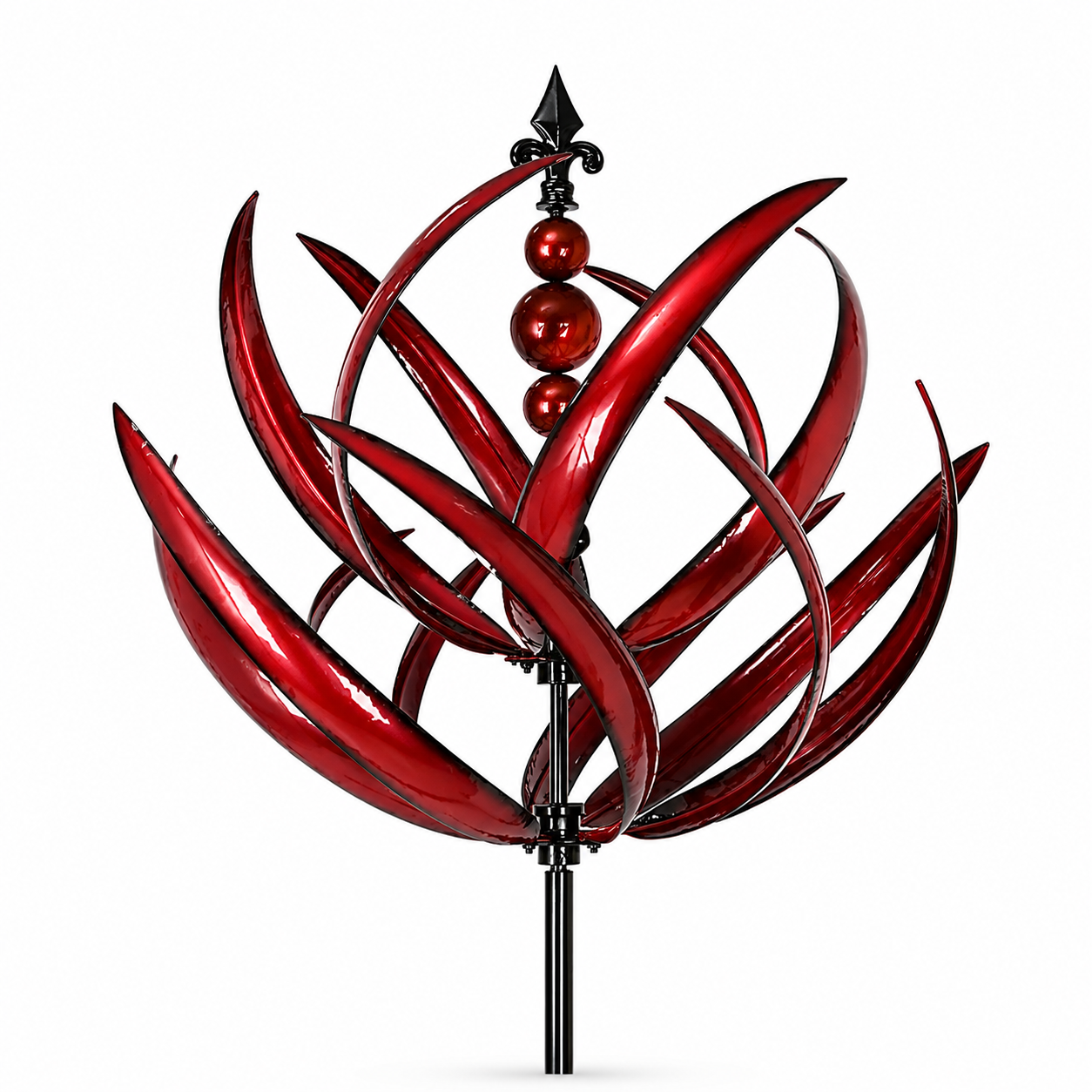 Harlow™ Wind-Driven Kinetic Art Sculpture – Eleganter Metall-Garten-Windspinner - Less Goods