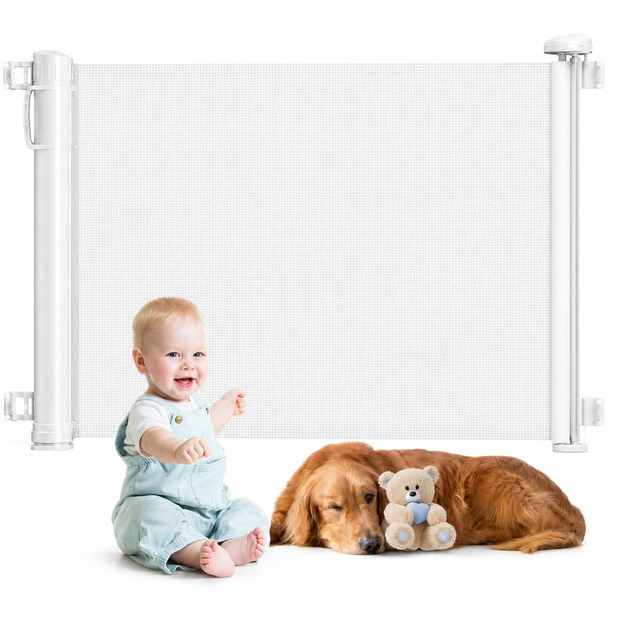 HavenGate™ Retractable Safety Gate – Ausziehbares Sicherheitsgitter für Kinder & Haustiere, bis 140 cm