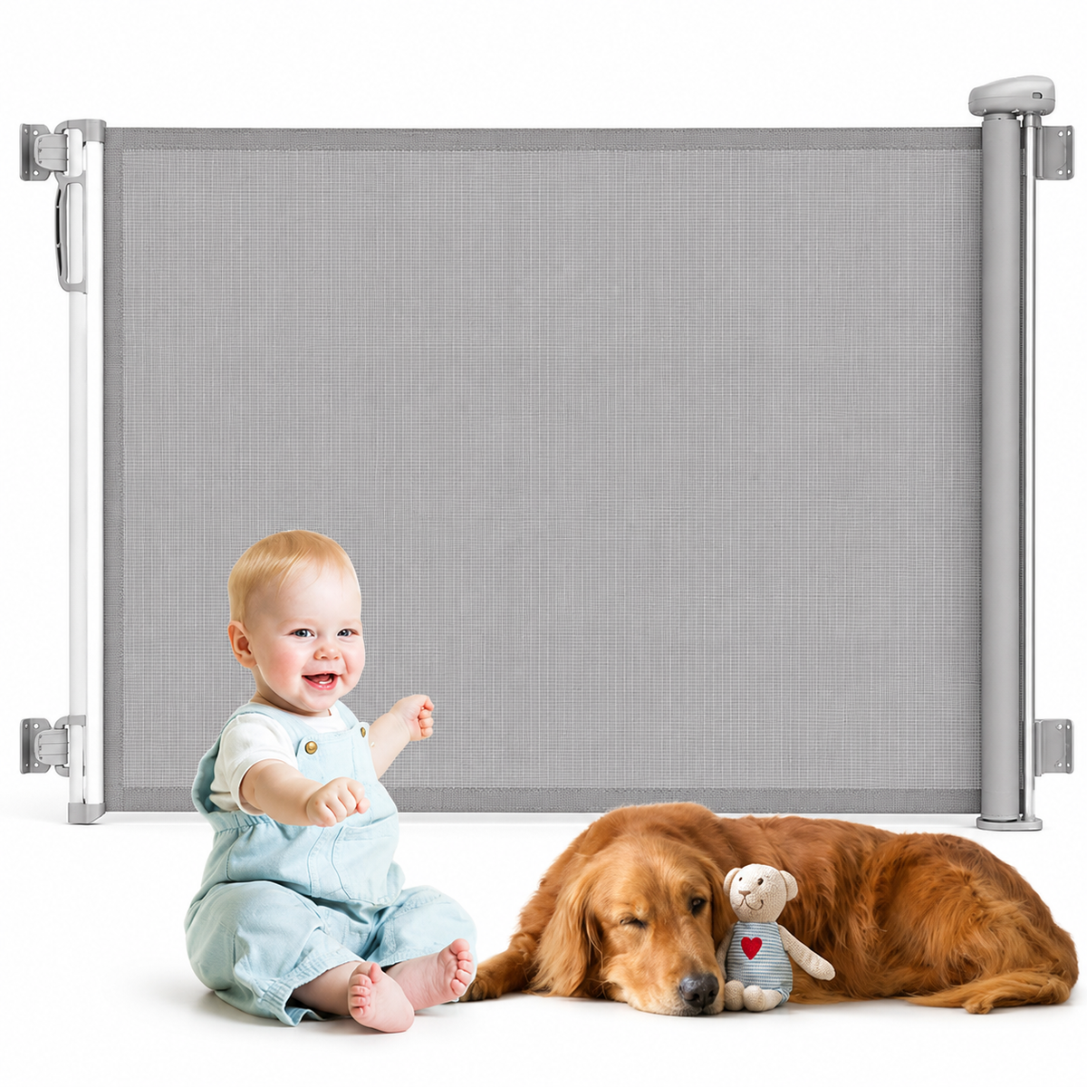 HavenGate™ Retractable Safety Gate – Ausziehbares Sicherheitsgitter für Kinder & Haustiere, bis 140 cm