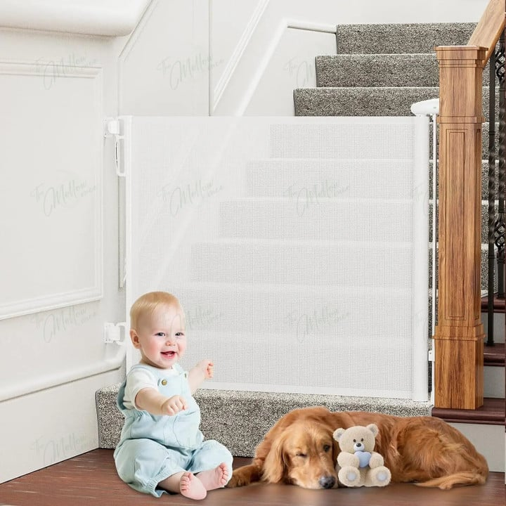 HavenGate™ Retractable Safety Gate – Ausziehbares Sicherheitsgitter für Kinder & Haustiere, bis 140 cm