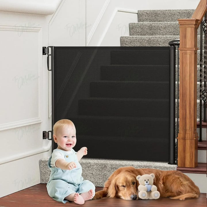 HavenGate™ Retractable Safety Gate – Ausziehbares Sicherheitsgitter für Kinder & Haustiere, bis 140 cm