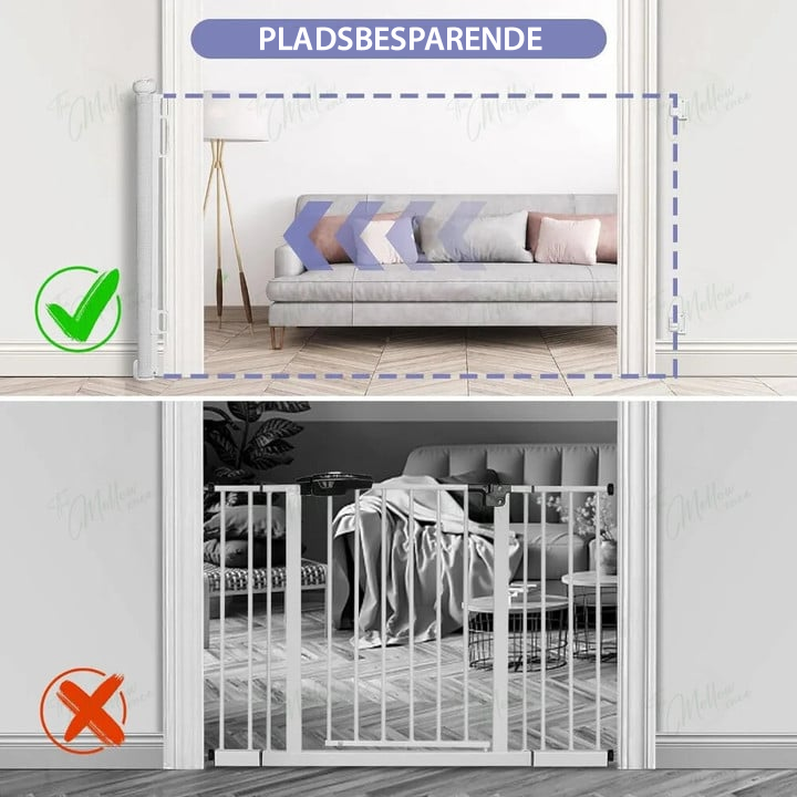 HavenGate™ Retractable Safety Gate – Ausziehbares Sicherheitsgitter für Kinder & Haustiere, bis 140 cm