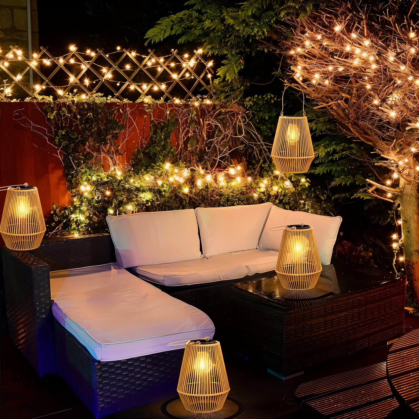 Solar Bamboo Lantern™ – Elegante Solar-Bambus-Laterne für Garten & Terrasse