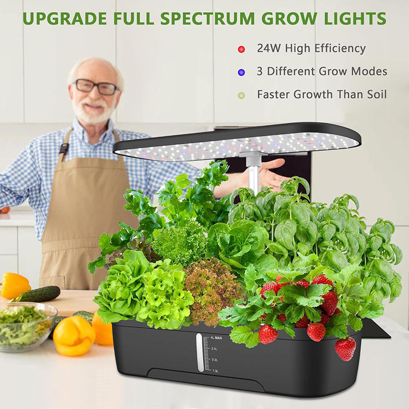 HydroBloom™ – Indoor Hydroponisches Gartensystem mit 12 Pflanzplätzen | Kräuter & Gemüse ganzjährig anbauen