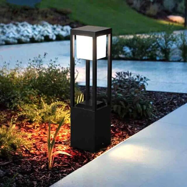 Nimbus Cube™ 60 cm Solar Garden Light – Moderne Solar-Außenleuchte mit warmweißem LED-Licht