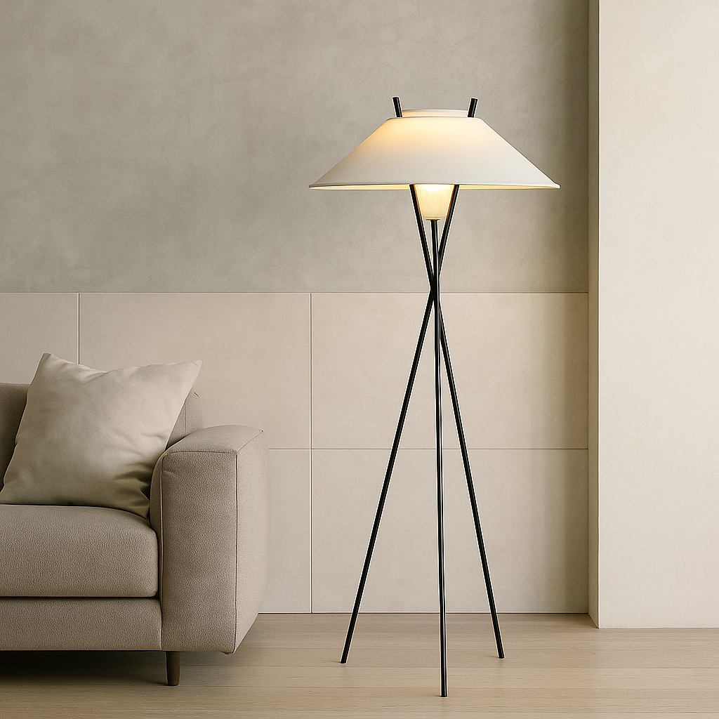 Solenithra™ Jubilee Fabric Floor Lamp – Moderne Stoff-Stehlampe für warme Wohnatmosphäre