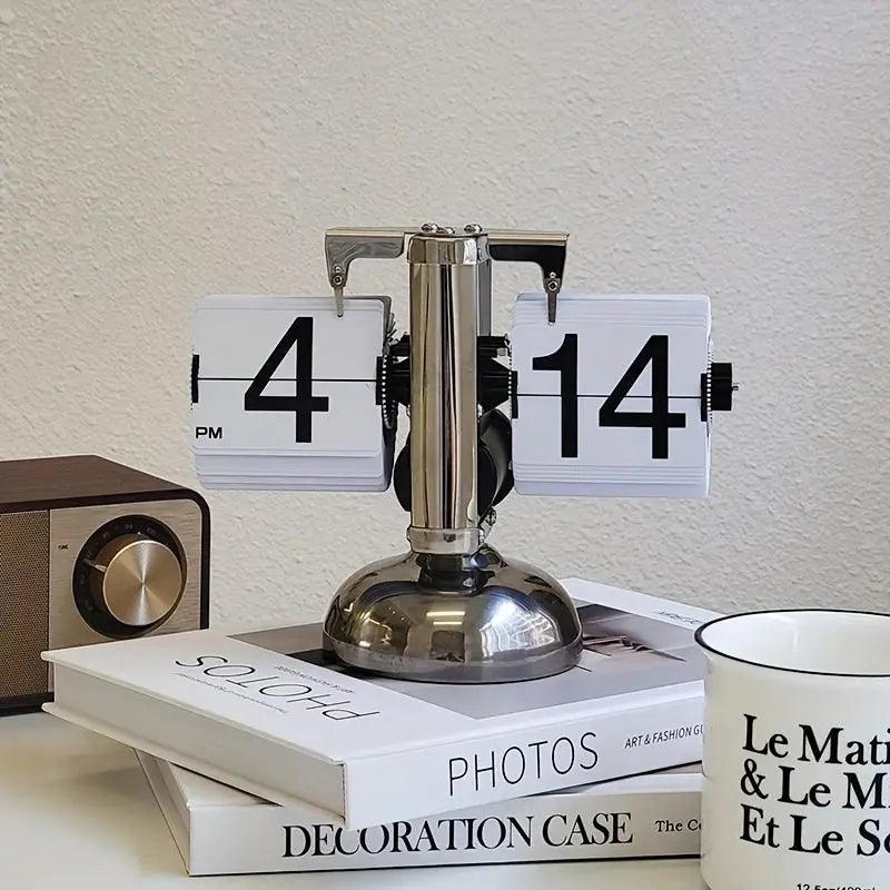 FlipChic™ – Luxuriöse Retro-Flip-Uhr im minimalistischen Design