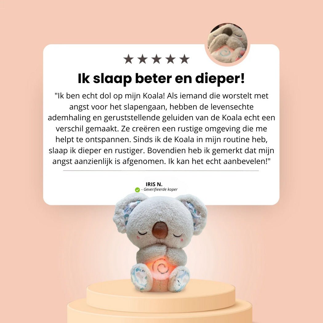 KoalaCalm™ beruhigendes Plüsch-Relax-Kuscheltier – Hypoallergen, 30 cm, Atem- & Herzrhythmus-Funktion