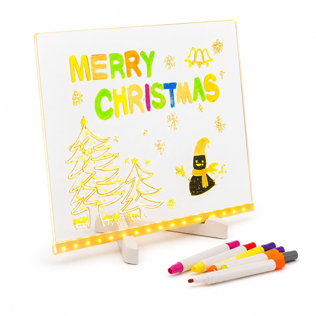 GlowCraft™ – LED-Zeichenbrett für Kinder | Kreatives, wiederverwendbares Mal- & Lernspielzeug mit Beleuchtung