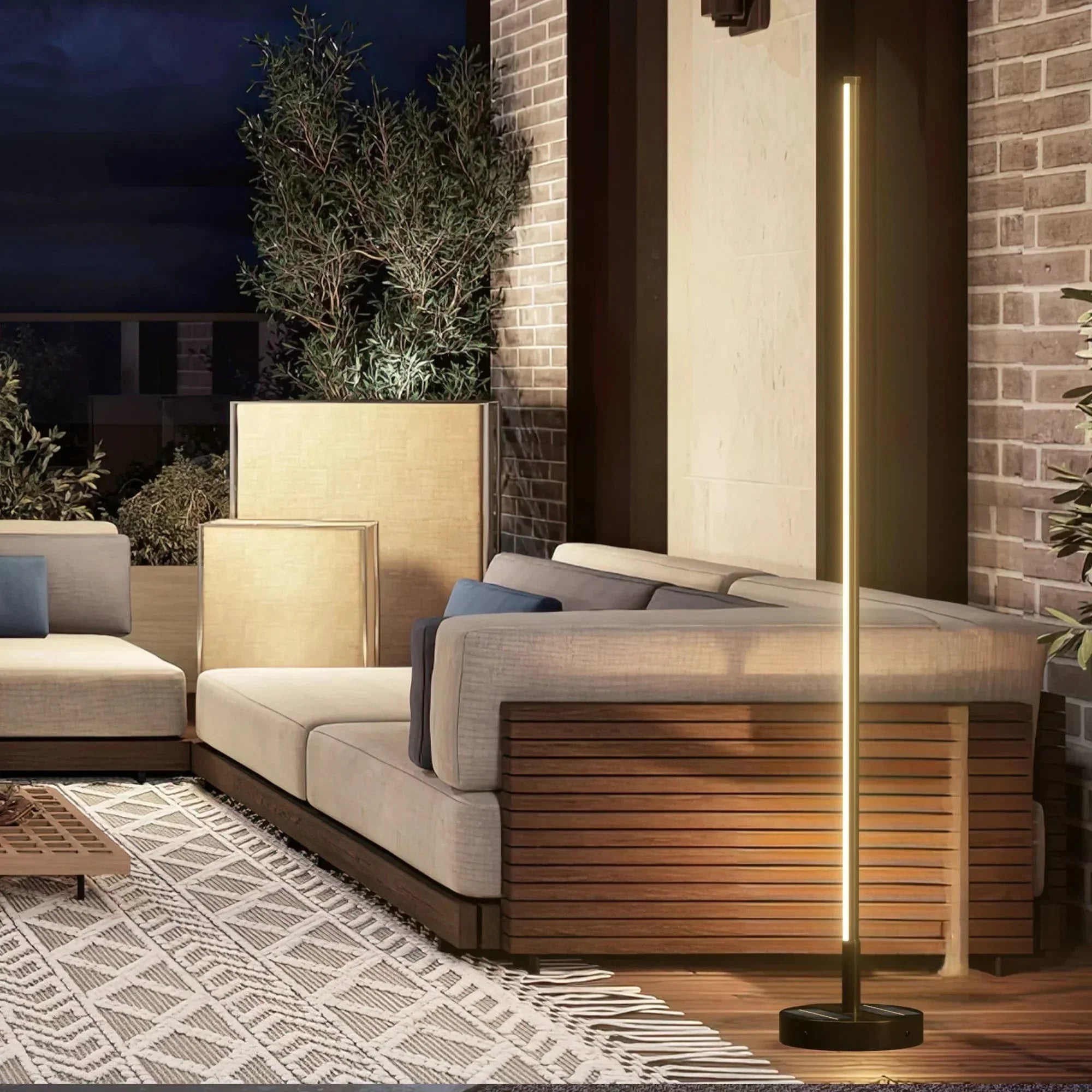 SolarLine™ Modern Outdoor Solar Floor Lamp – Solar-Stehleuchte für Garten, Terrasse & Außenbereiche
